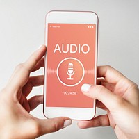 Audio Record Application Sound Concept