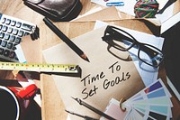 Time to Set Goals Target Aspirations Intention Objective Concept
