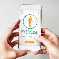 Calorie Counter Health Diet App Concept