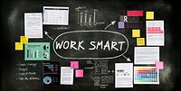 Work Smart Effectively Creative Thinking Concept