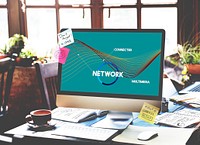 Network Communication Connection Web concept