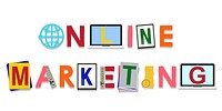 Online Marketing Graphics Word Design Concept