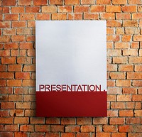 Paper Document Presentation Brickwall Concept