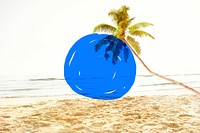 Vacation Summer Holidays Blue Marker COncept