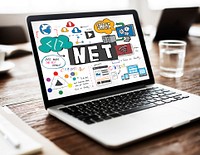 Net Accounting Finance Domain Content Drawing Concept