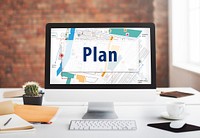 Plan Strategy Vision Tactics Design Planning Concept