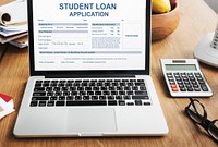 Student Loan Application Form Concept