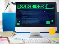 Source Code Analysis Binary Computer Internet Concept