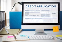 Credit Application Form Occupation Career Work Concept