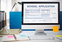 School Application Form Academic Concept