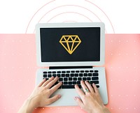Diamond Gem Jewelry Graphic Symbol Icon