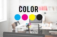 CMYK Color Printing Color Model Creative Concept