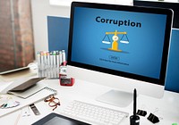 Corruption Bribe Cheat Illegal Money Finance Concept
