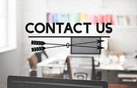 Contact Us Enquiry Help Hotline Info Concept