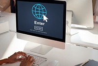 Enter Online Join Website Technology Concept