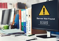 Server Not Found Computer Database Network Concept