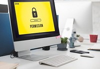 Lock Icon Password Protected Graphic Concept