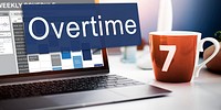 Overtime Hard Working Overload Concept