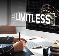 Computer technology limitless graphic