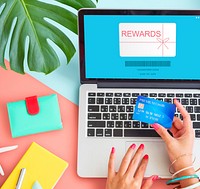 Rewards Coupon Gift Certificate Shopping Concept
