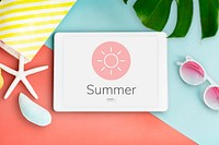 Summer Season Vacation Holiday Word Graphic