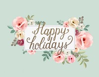 Happy Holidays Greeting Card Concept