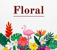 Blossom floral natural flat design