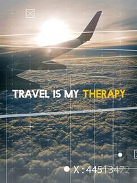 Travel is My Therapy Journey Expedition Motivation