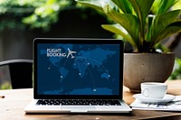 Flight Booking Ticket Icon Graphic Word