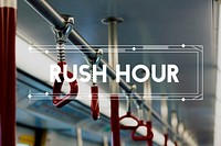 Rush hour Transportation Train Bus City Lifestyle Word