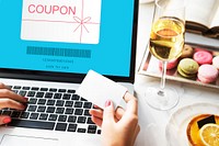 Coupon Gift Certificate Shopping Concept