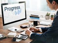 Report Analysis Progress Chart Concept