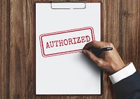 Authorized Allowance Permission Permit Approve Concept