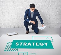 Businessman planning for business strategy