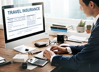 Travel Insurance Form Transportation Concept