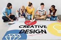 Creativity artistic ideas icon graphic