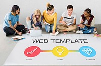 Website Template Content Develop Concept