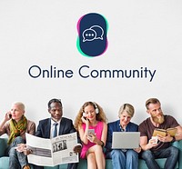Online Community Interacting Connect Concept