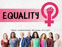 Women Girl Power Feminism Equal Opportunity Concept