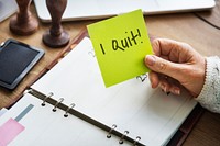 I Quit Job Motivation Aspiration Concept