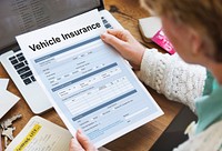 Vehicle Insurance Claim Form Concept