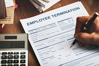 Employee Termination Form Contract Concept