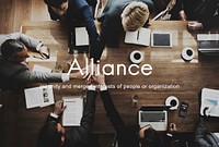 Alliance Team Combine Corporate Partnership Concept