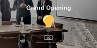Grand Opening Launch Start Icon Concept