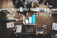 Open for Business Partnership Industry Concept