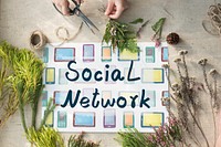 Social Network Sharing Searching Internet Concept