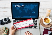 Flight Booking Reservation Travel Destination Concept