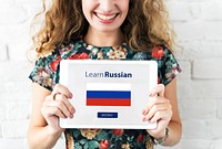 Learn Russian Language Online Education Concept