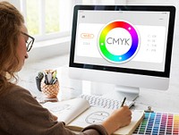 Color Swatch CMYK Design Spectrum Sample Concept