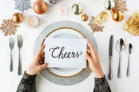 Cheers Seasons Greeting New Year 2017